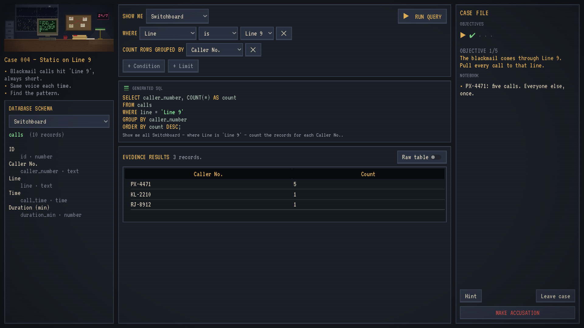 Query Noir screenshot 6