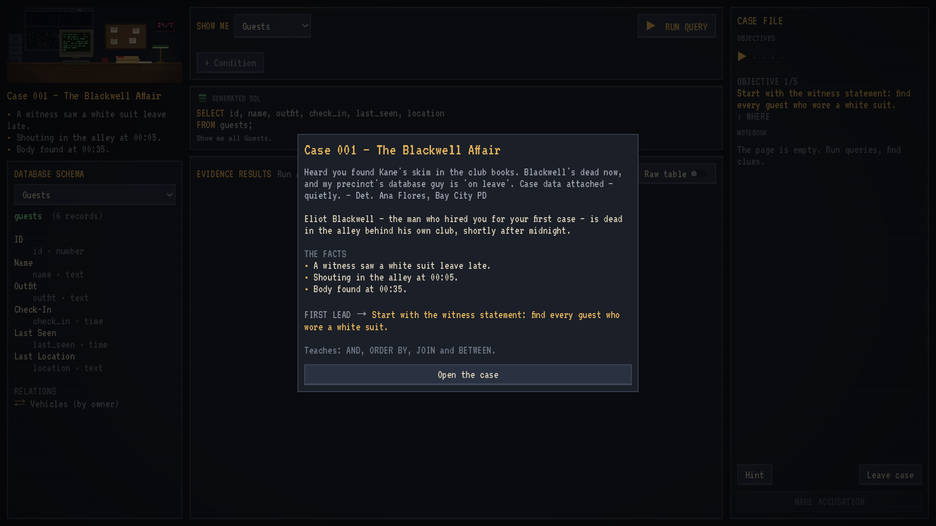 Query Noir screenshot 3