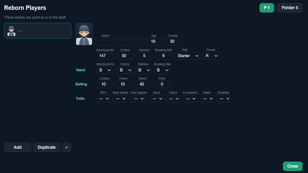 Baseball Empire - Edit screenshot 2