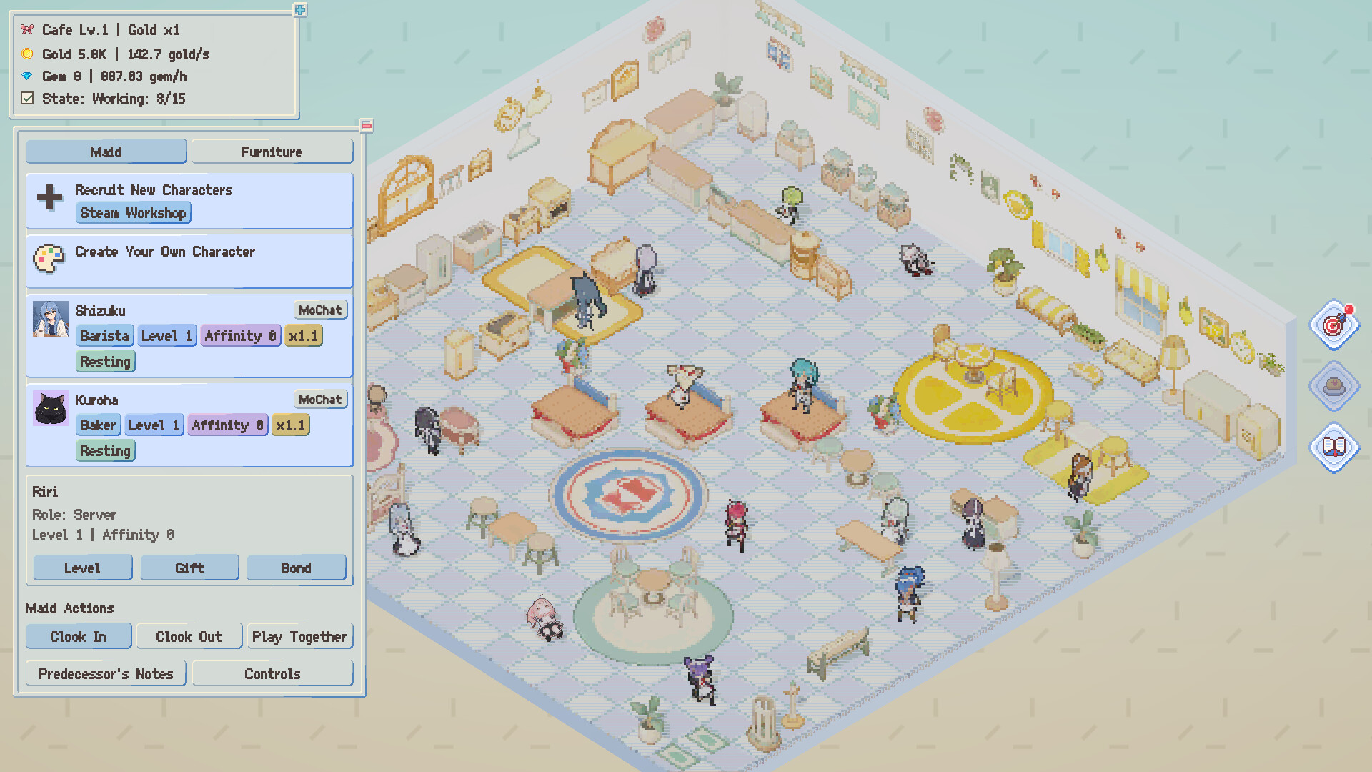 Idle Pixel Maids – Screenshot 1