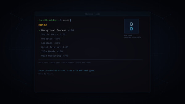 Blackdoor Soundtrack screenshot 1