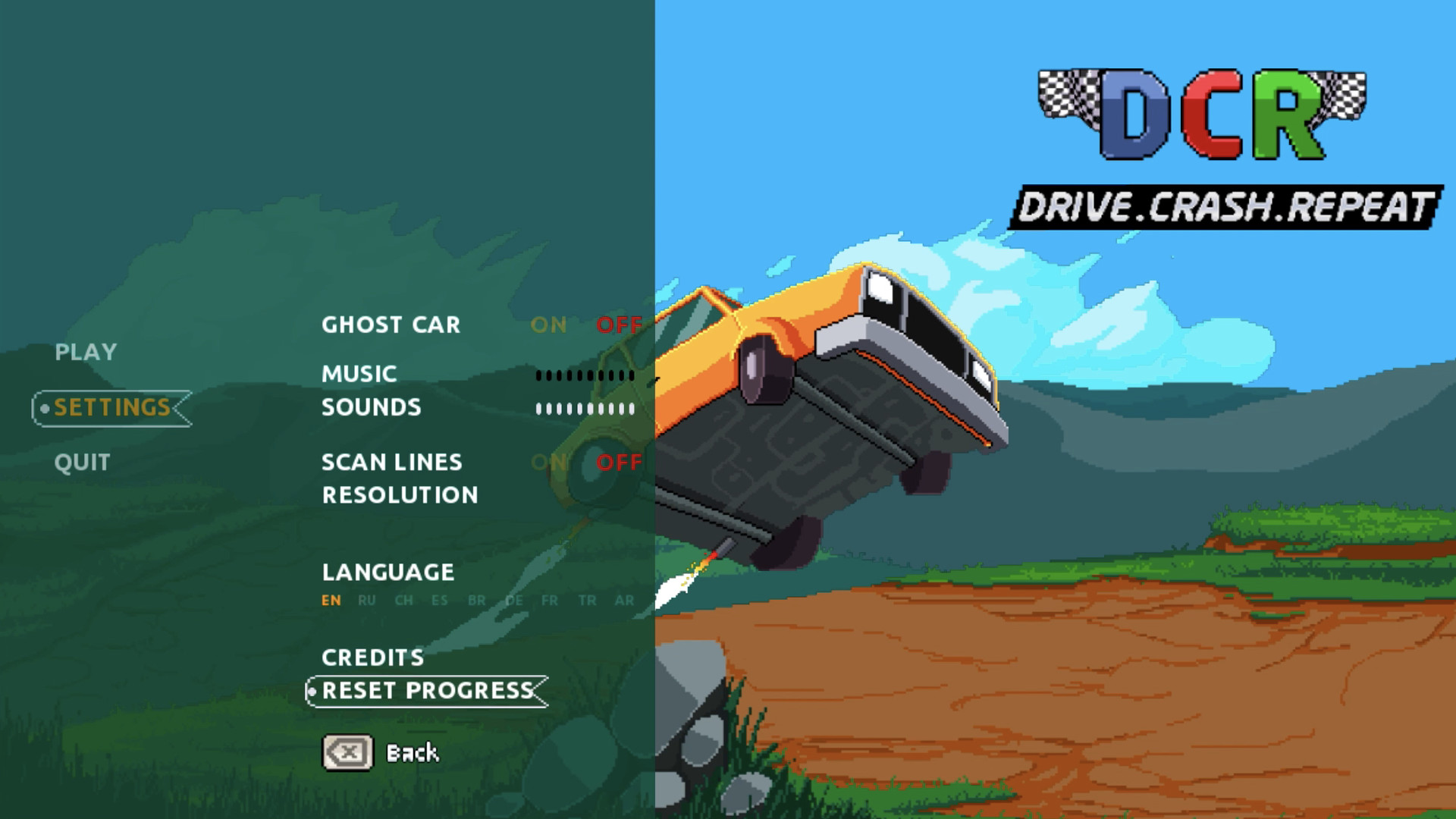 #2. DCR: Drive.Crash.Repeat (Steam) Podle: Tarboosh Games