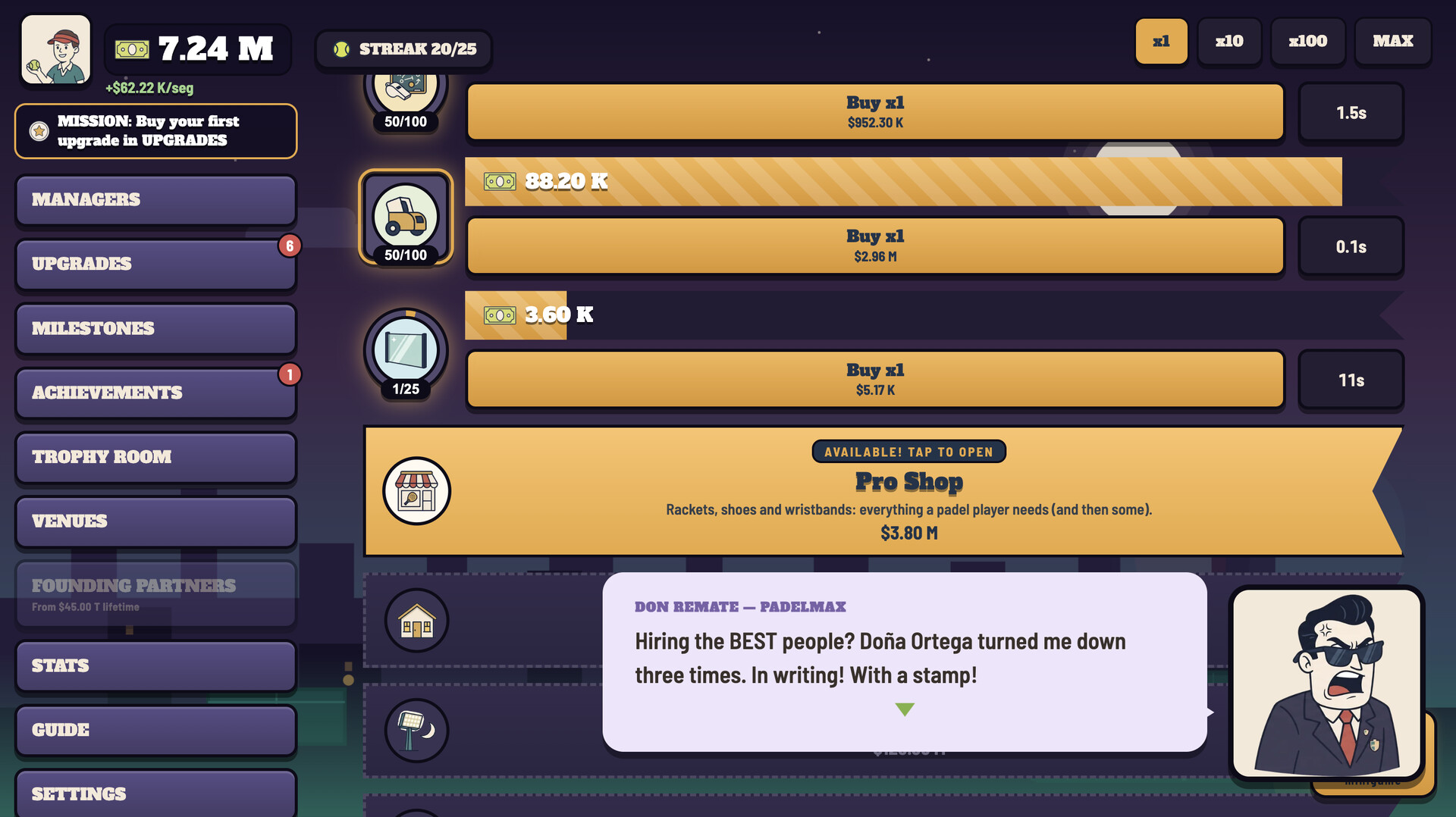 Padel Tycoon screenshot