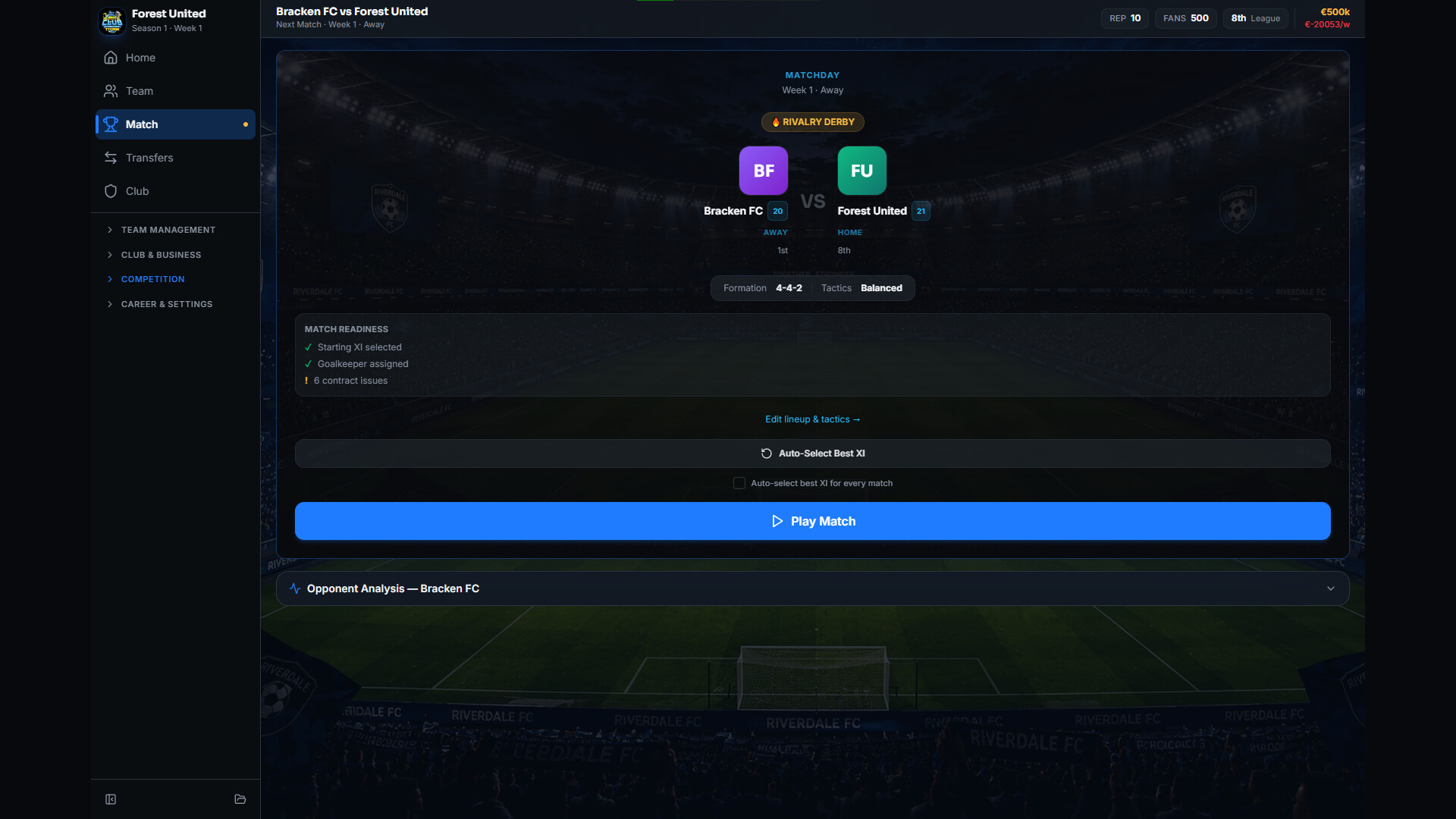 Goalcrest: Club Management Tycoon screenshot 11