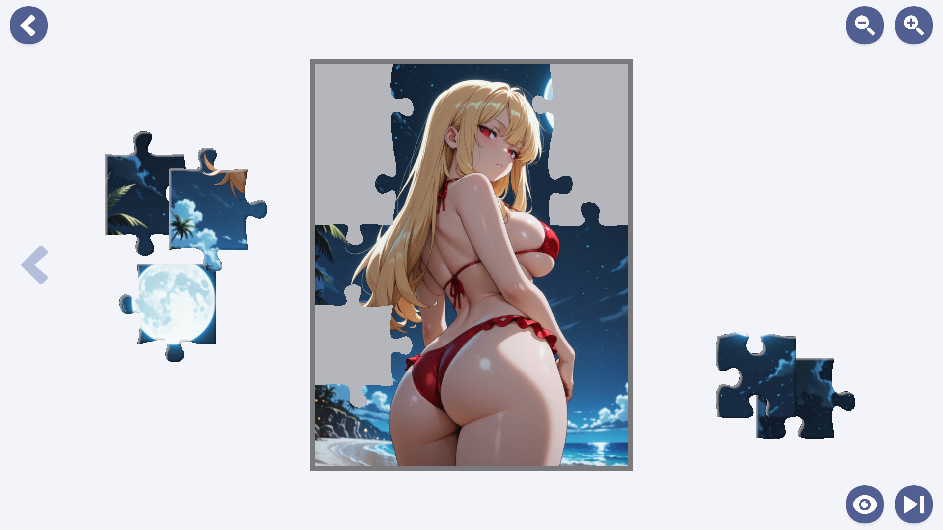 Fancy's Monster Girl Beach Jigsaw Puzzle screenshot #6