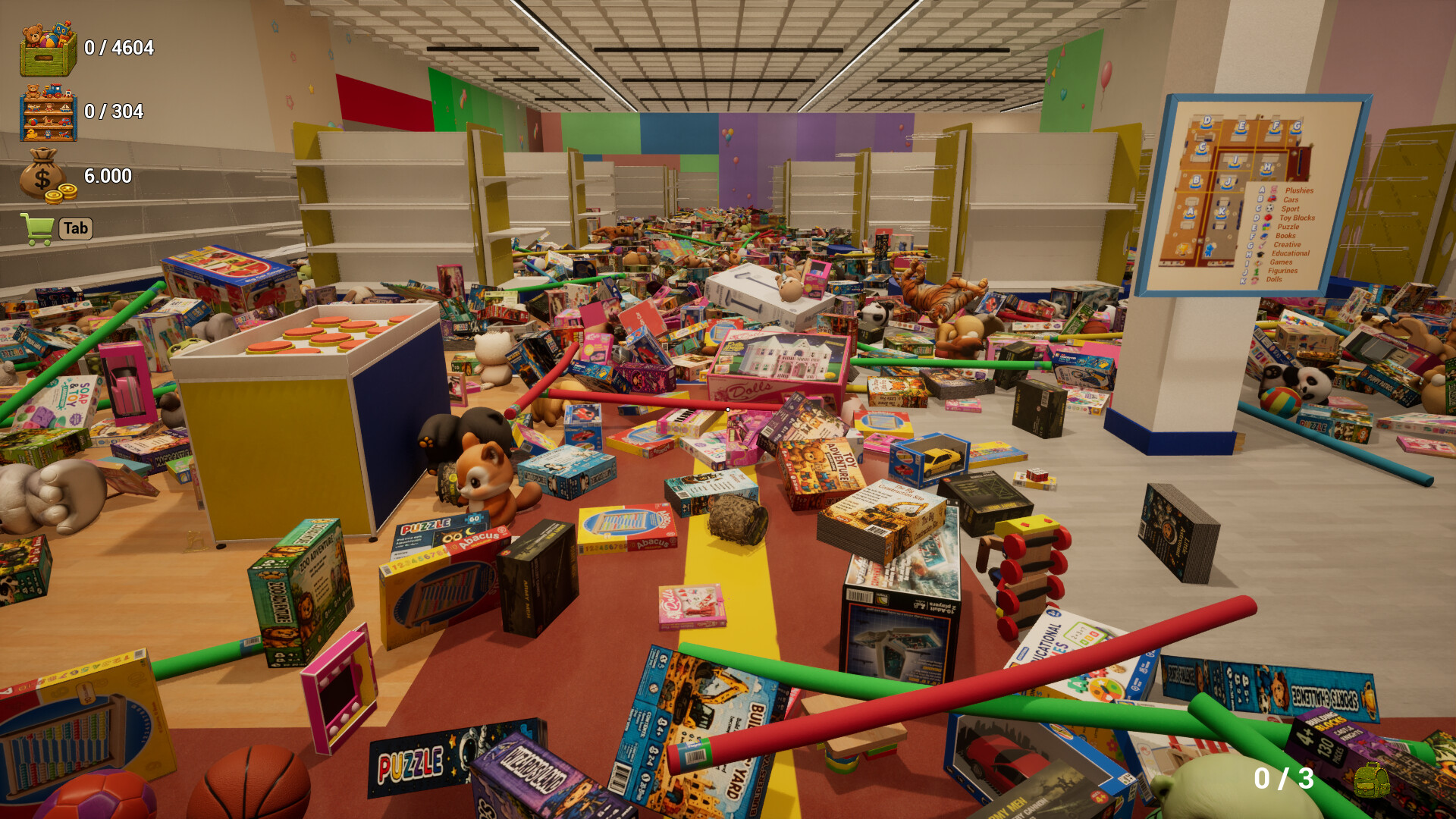 Mess in the Toy Shop