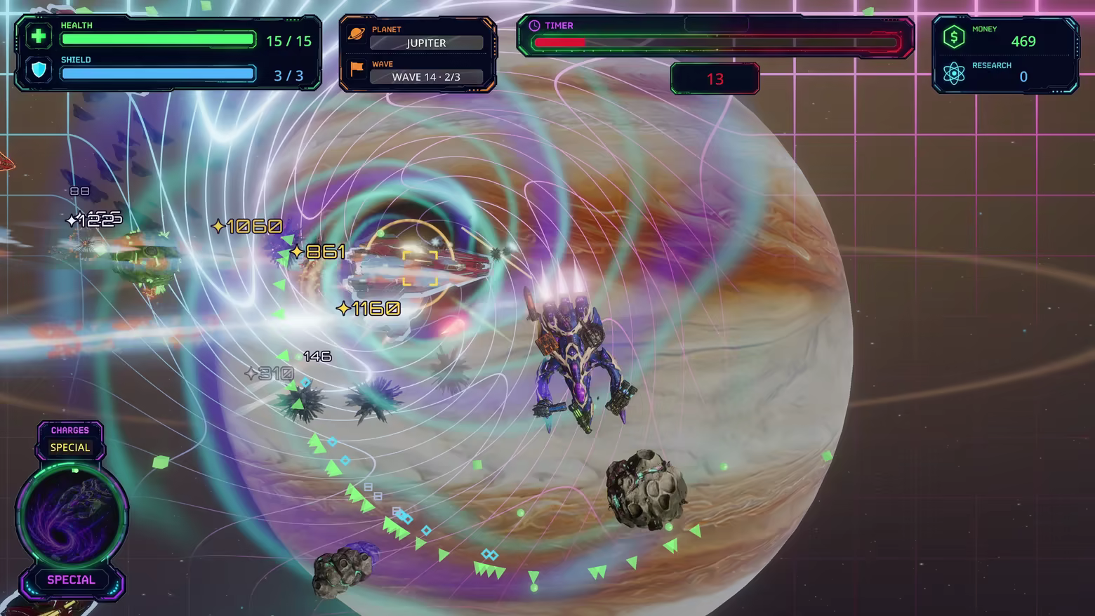 Shows a vortex special ability