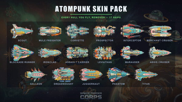 Space Trader Corps - Atompunk Skins screenshot 1