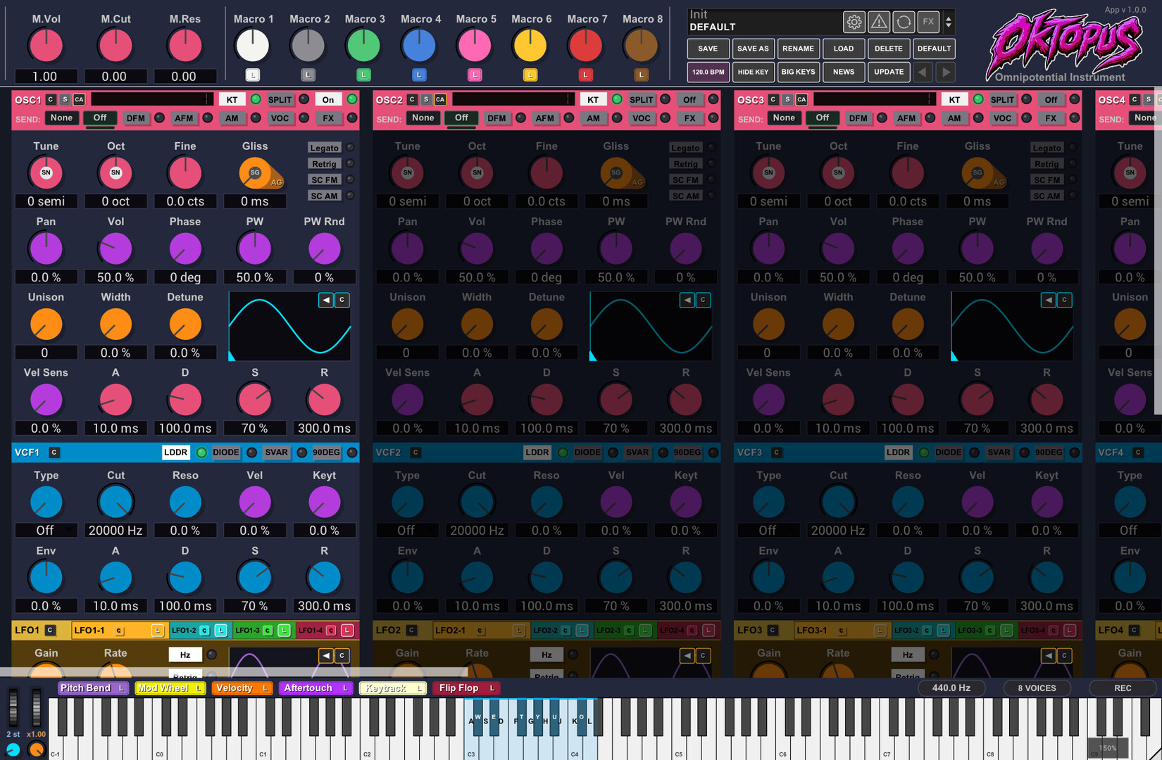 Oktopus Synthesizer Standalone screenshot 5