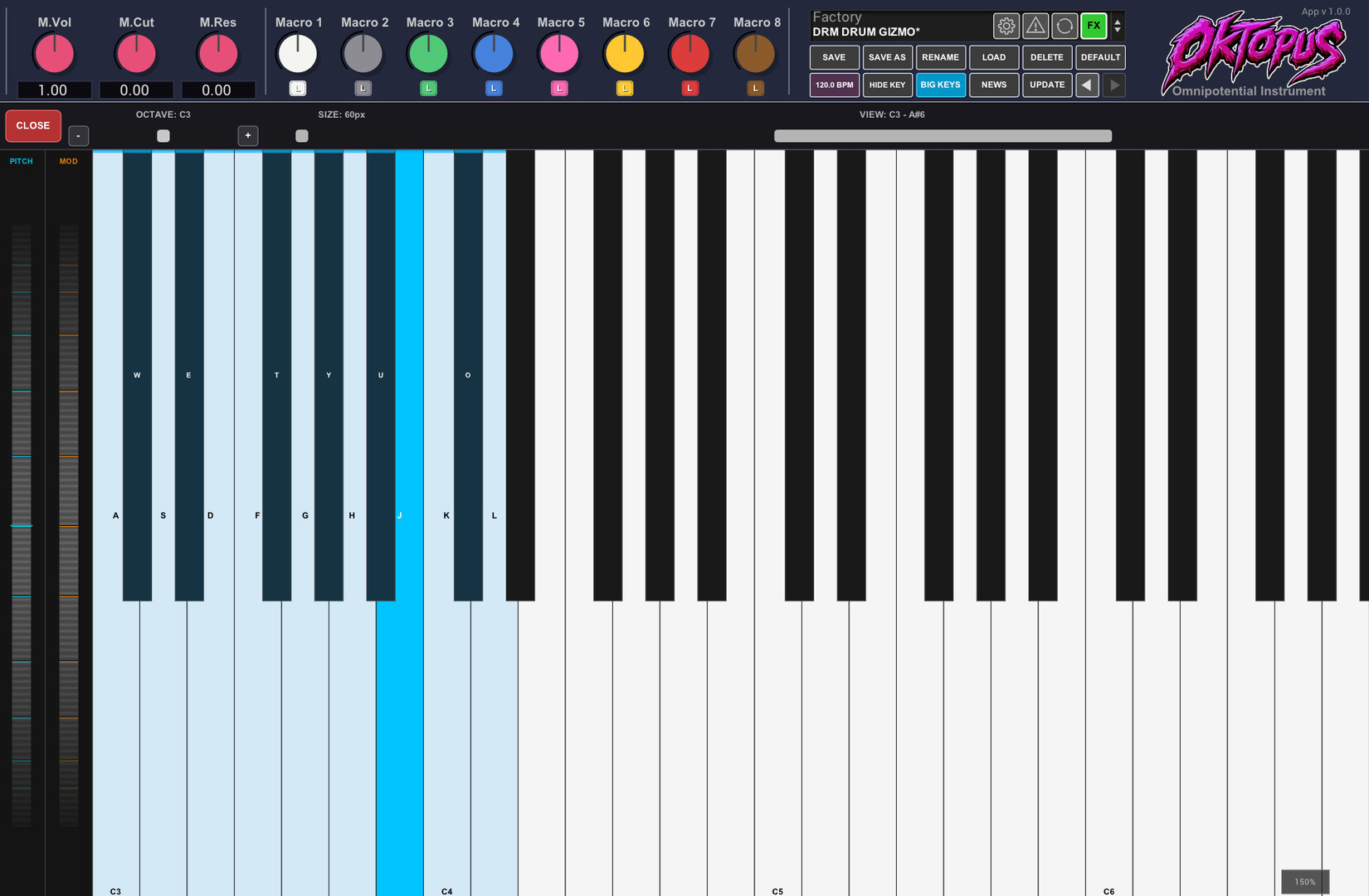 Oktopus Synthesizer Standalone screenshot 4