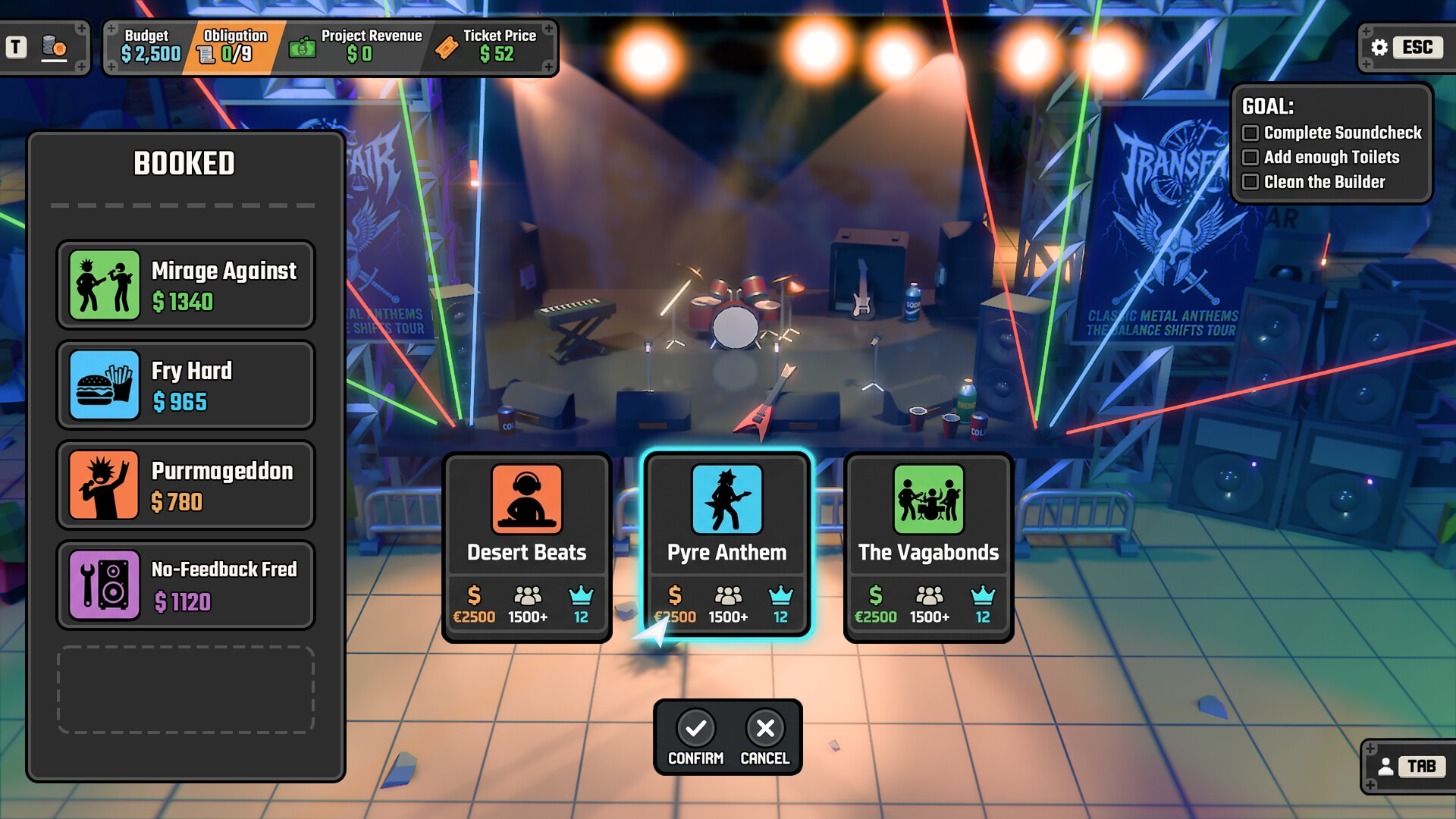 A Festival Management Roguelite screenshot 4
