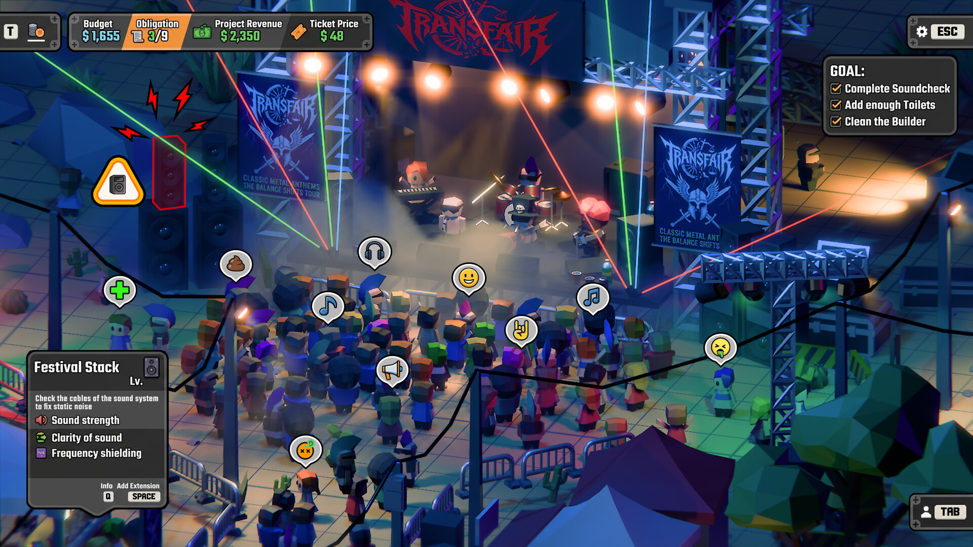 A Festival Management Roguelite screenshot 1