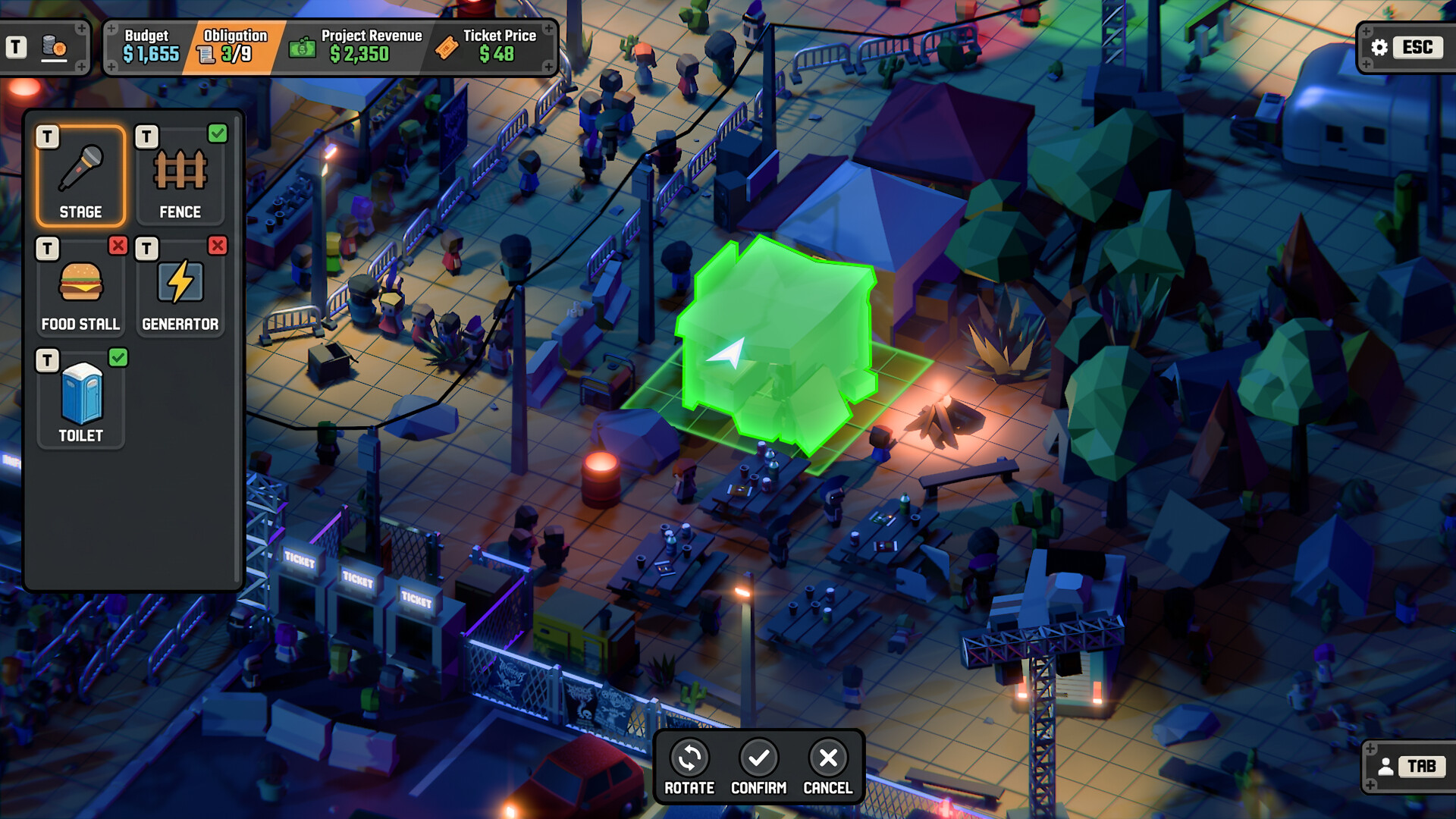 A Festival Management Roguelite screenshot 2