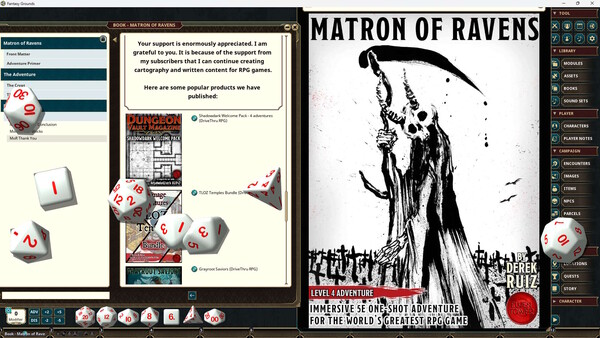 Fantasy Grounds - Matron of Ravens - Level-4 screenshot 4
