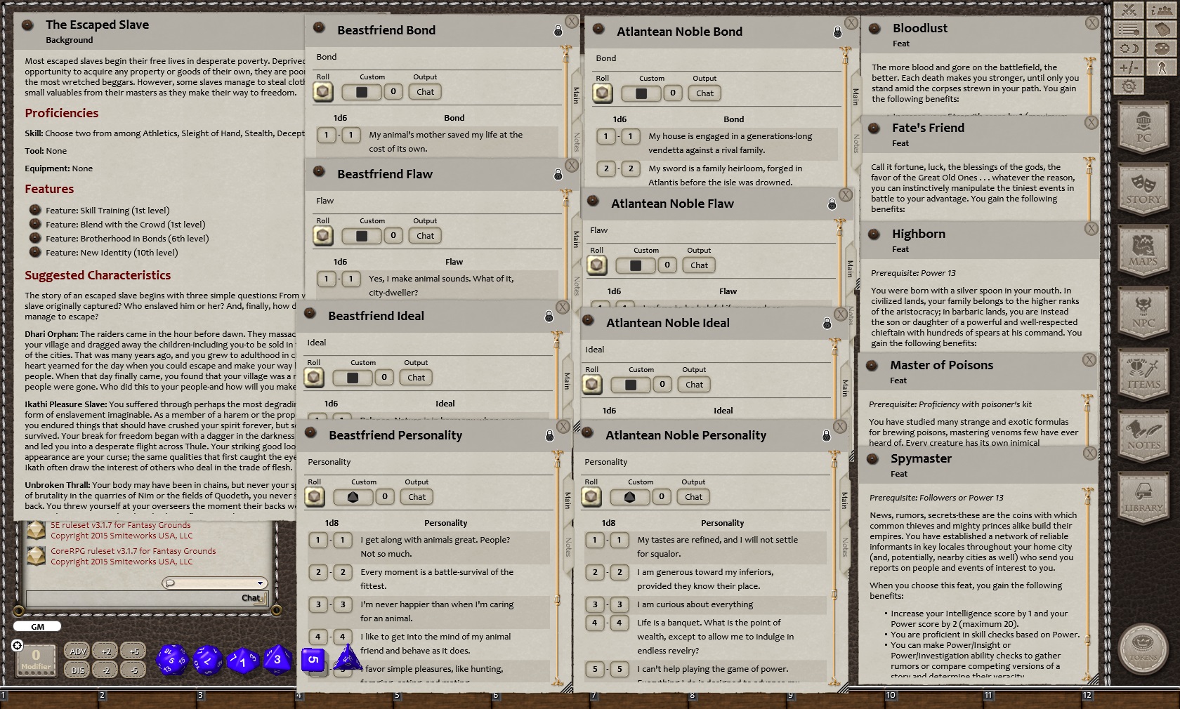Fantasy Grounds - Primeval Thule: Player's Companion (5E) screenshot 1
