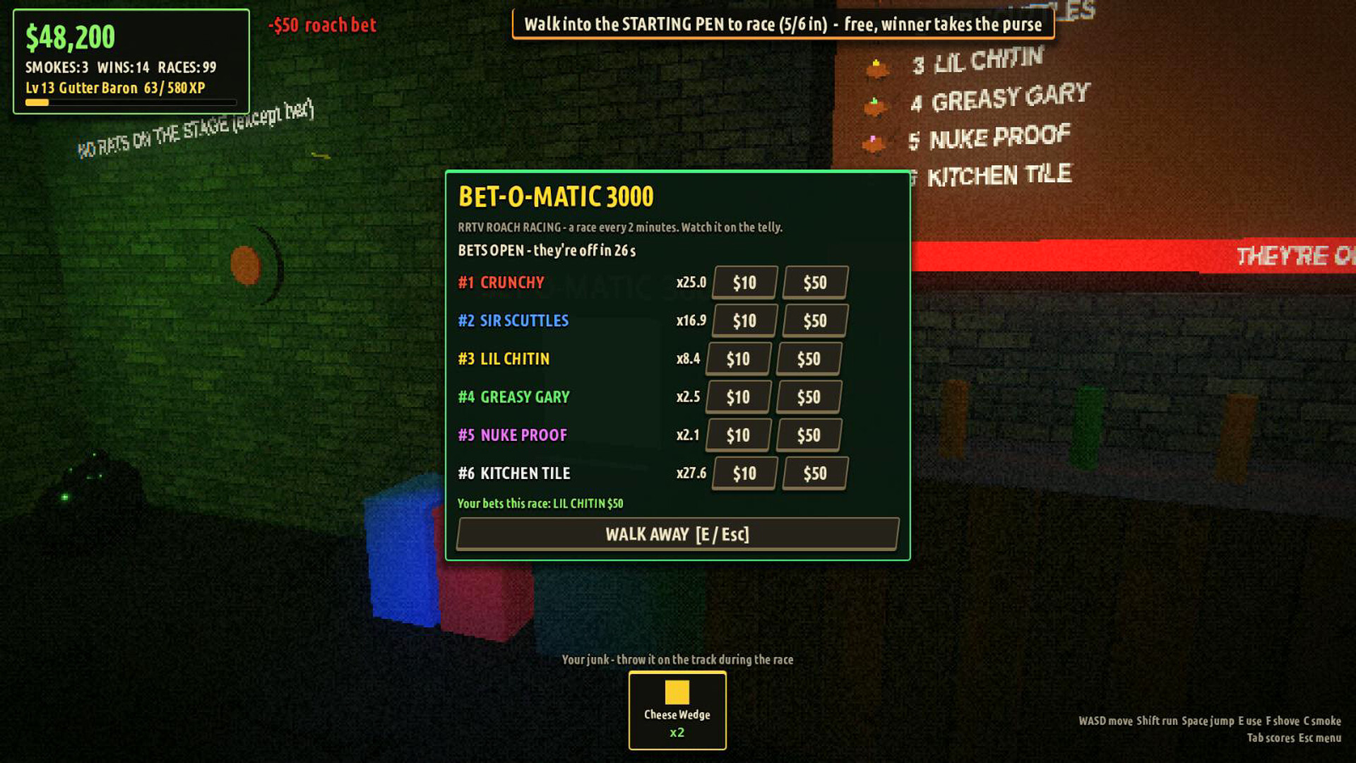 Bums Race Rats screenshot #2