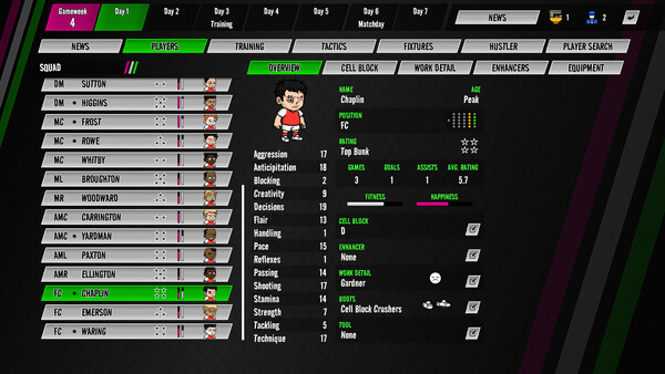 Slammer Soccer: Football Management 스크린샷 2
