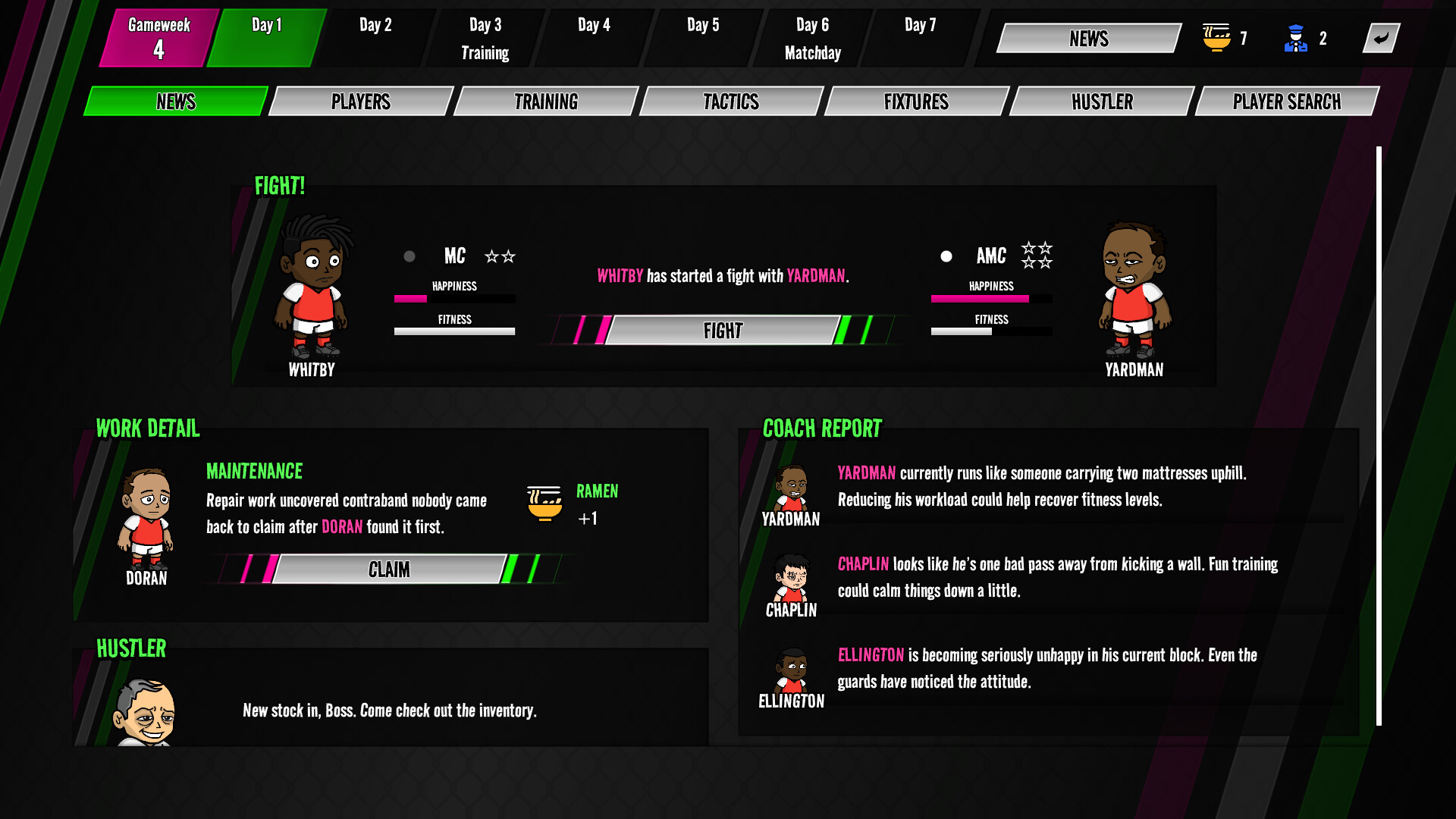 Slammer Soccer: Football Management screenshot 4