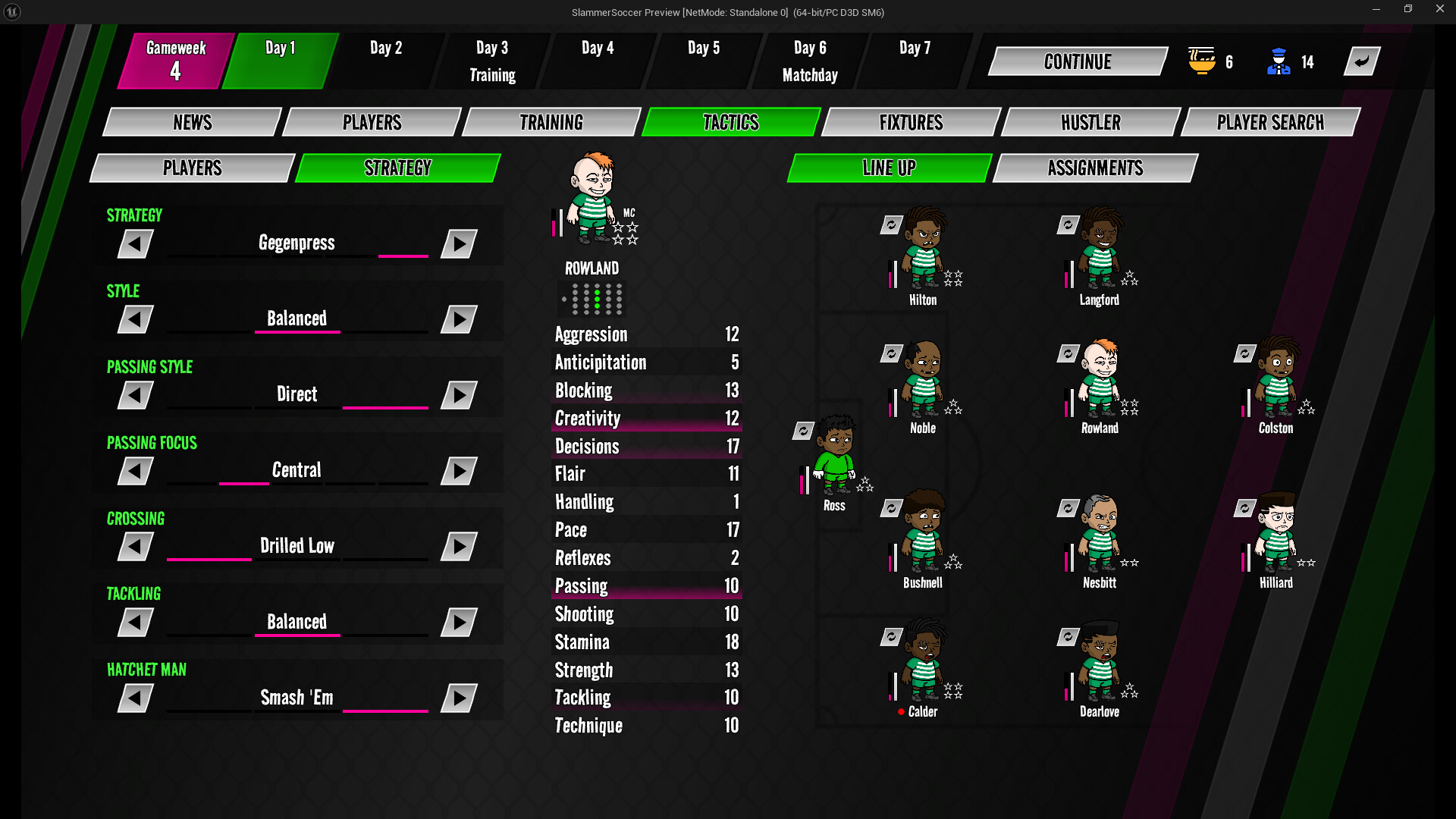 Slammer Soccer: Football Management screenshot 5
