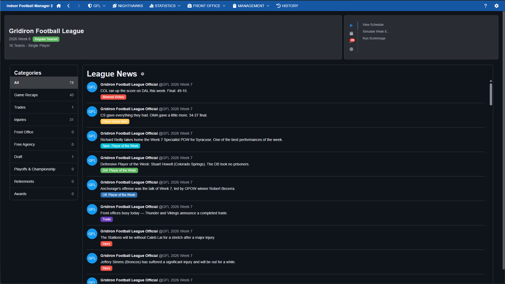 Indoor Football Manager 2 screenshot 2