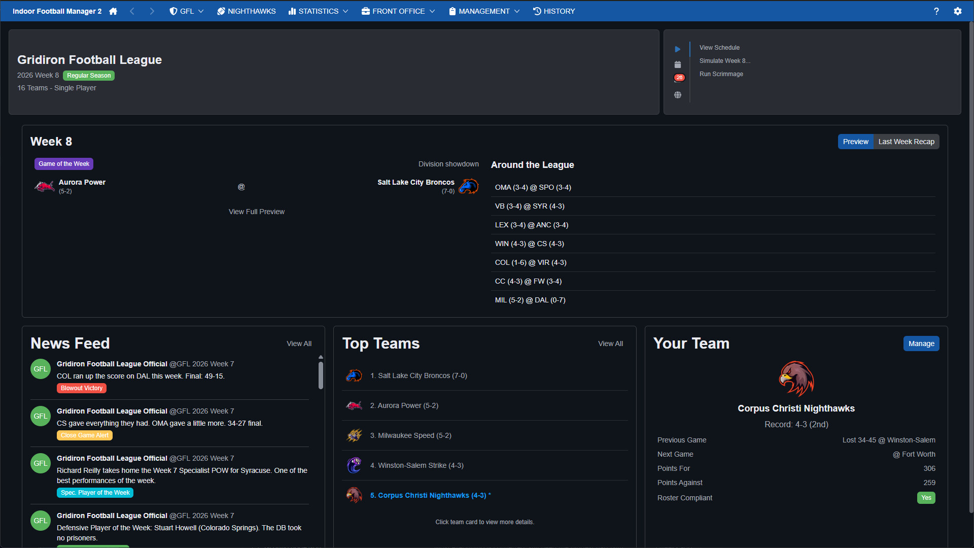 Indoor Football Manager 2 screenshot 1