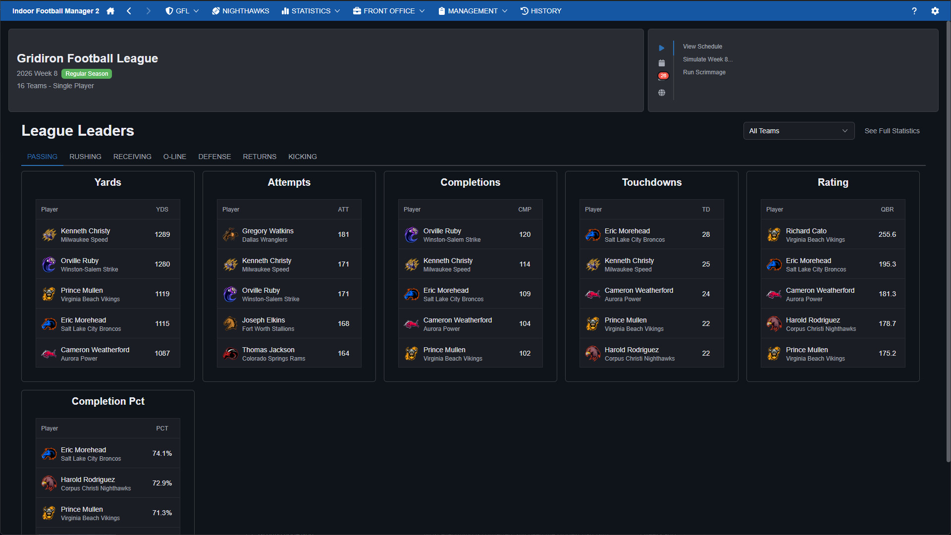 Indoor Football Manager 2 screenshot