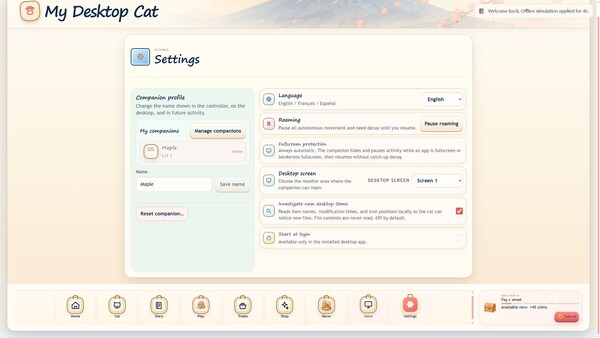 My Desktop Cat — скриншот 1