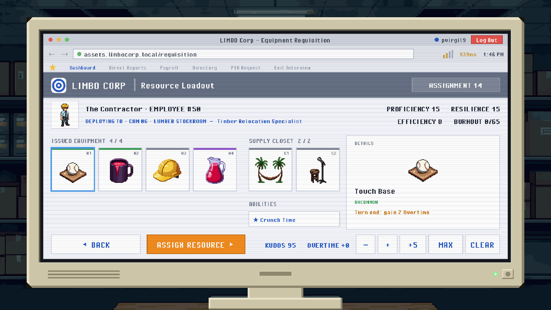 Open Headcount: A Corporate-Hell Roguelike screenshot 5