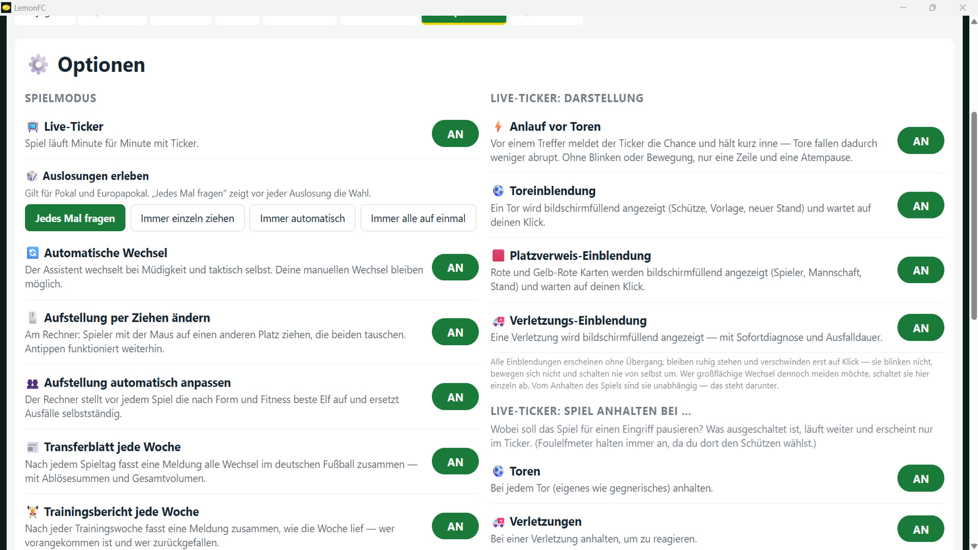 LemonFC - Der Fußball-Manager — gameplay screenshot 4