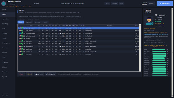 Hoops GM screenshot 2