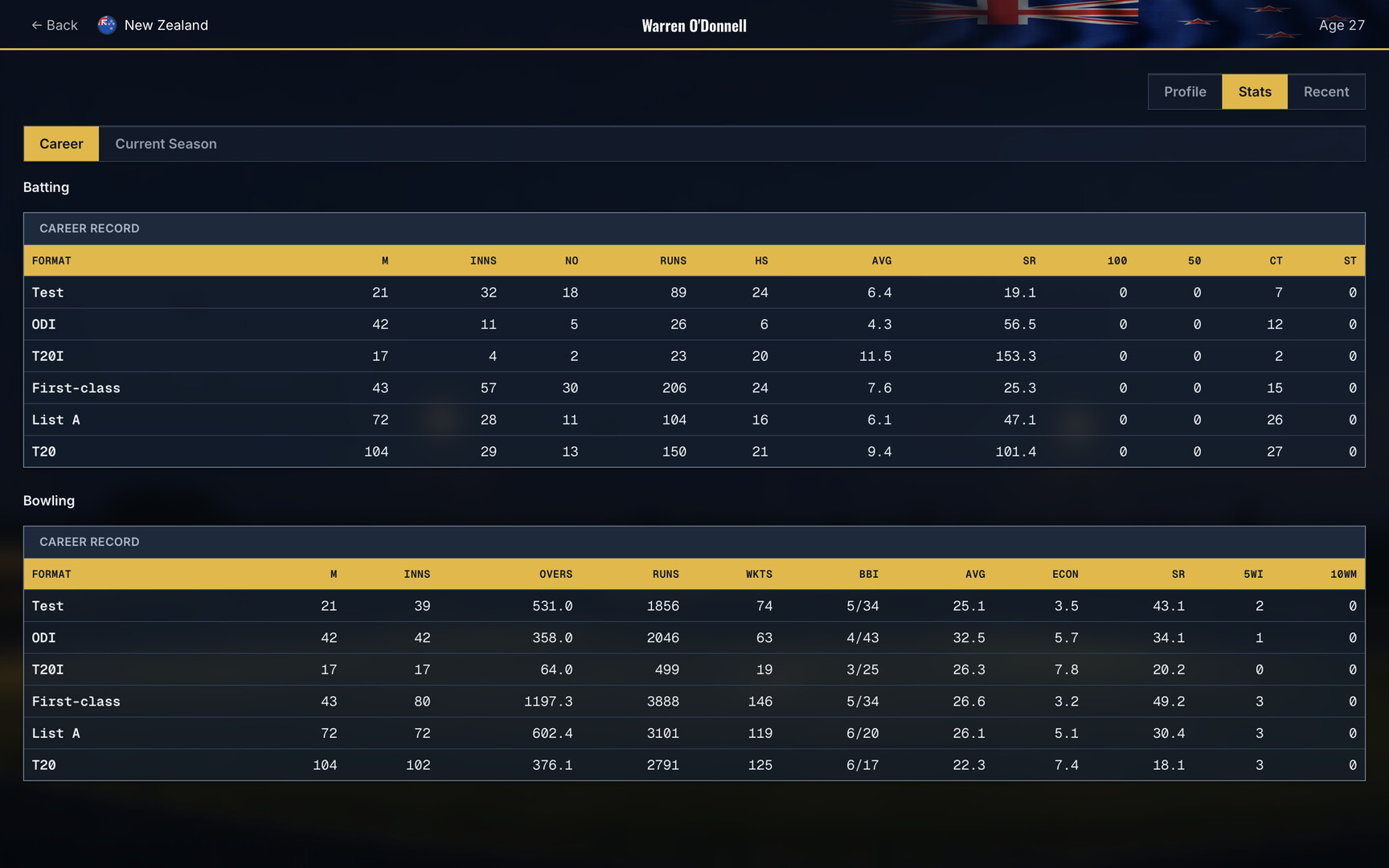 Cricket Team Manager screenshot #12