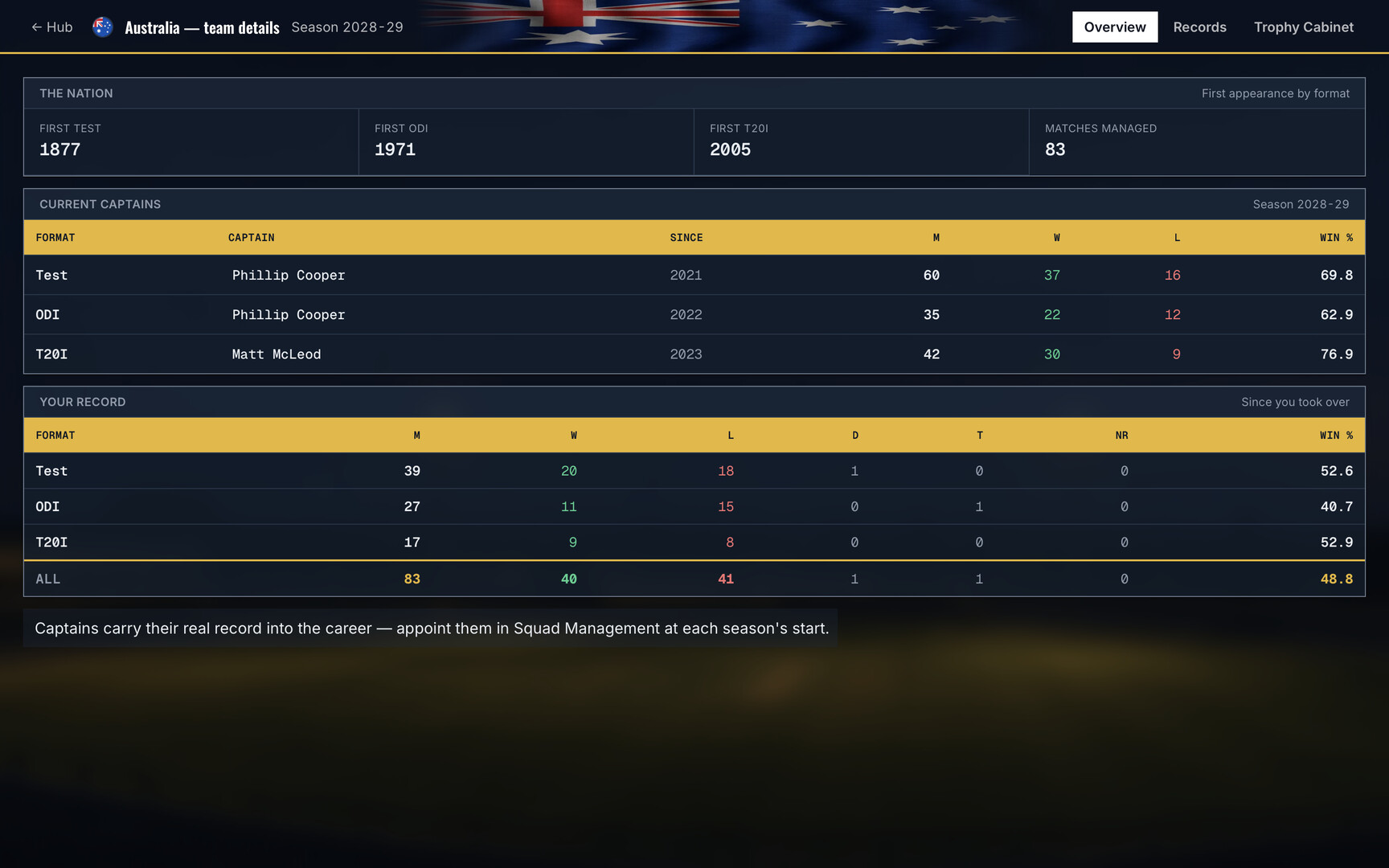 Cricket Team Manager screenshot #14