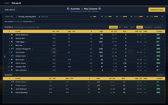 Cricket Team Manager screenshot 2