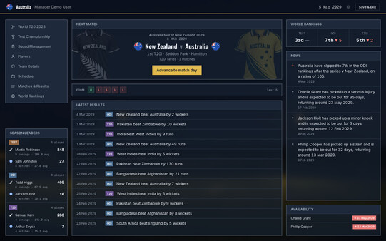 Cricket Team Manager screenshot 3