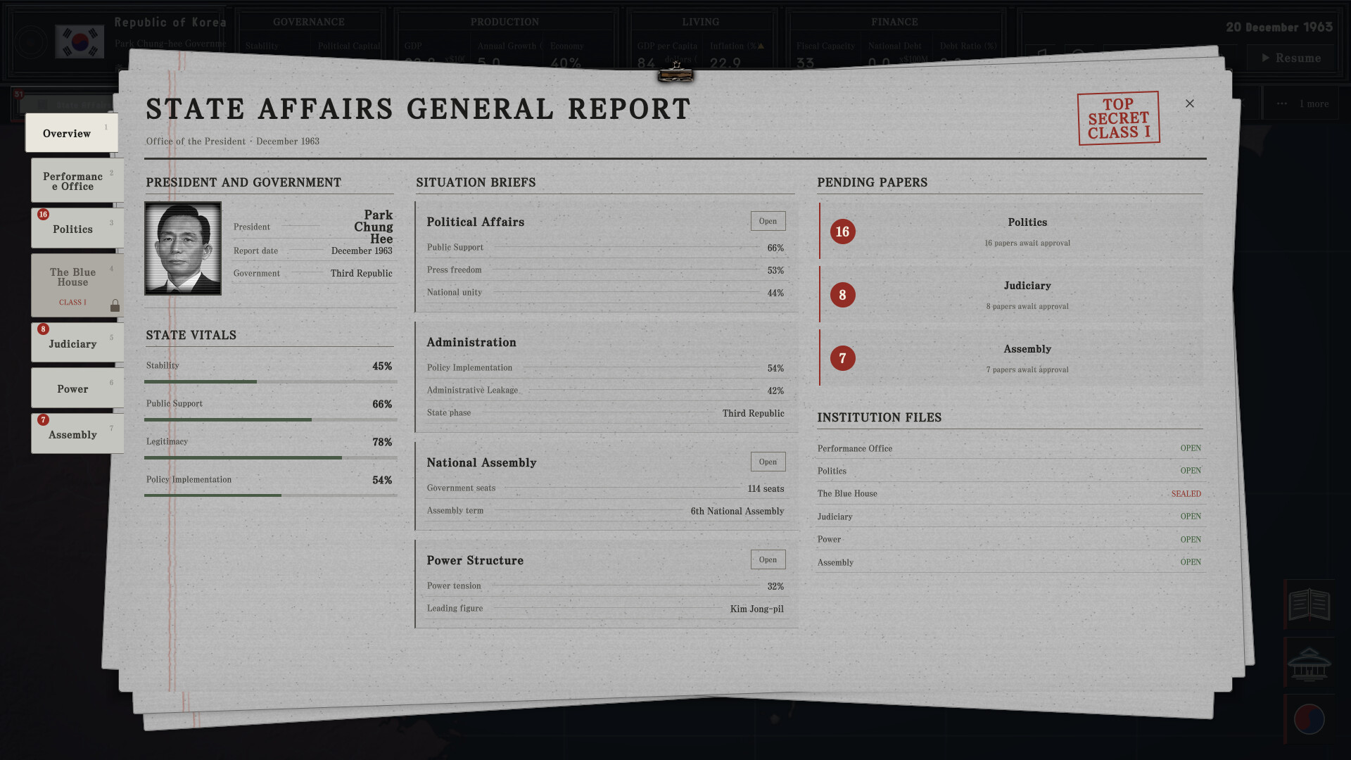 For the Fatherland: Chronicle of Park Chung-hee screenshot 4