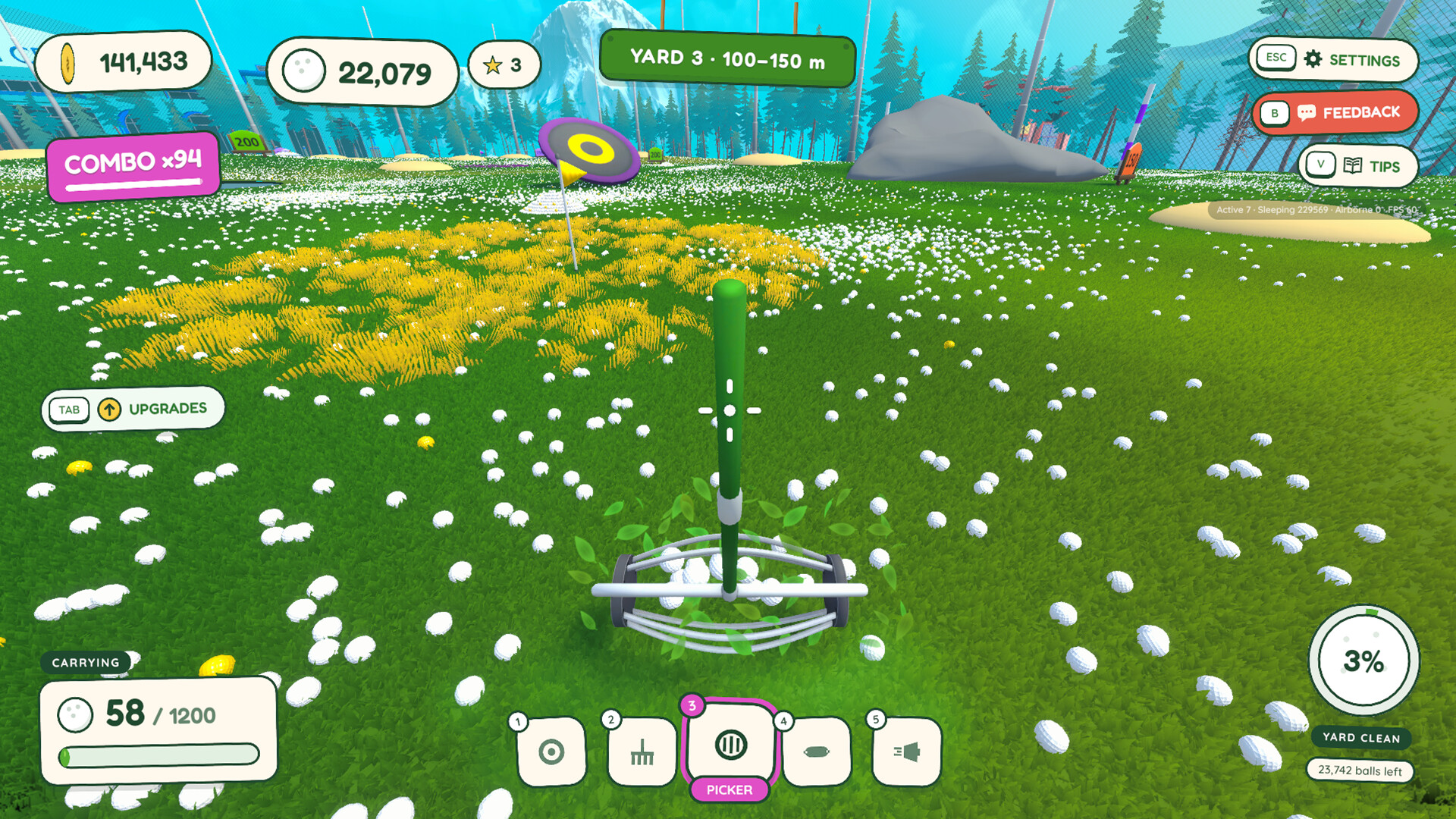 BALL PICKER - Clean Up the Golf Yard screenshot 1