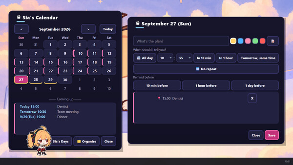 Sia Desktop Pet screenshot 2