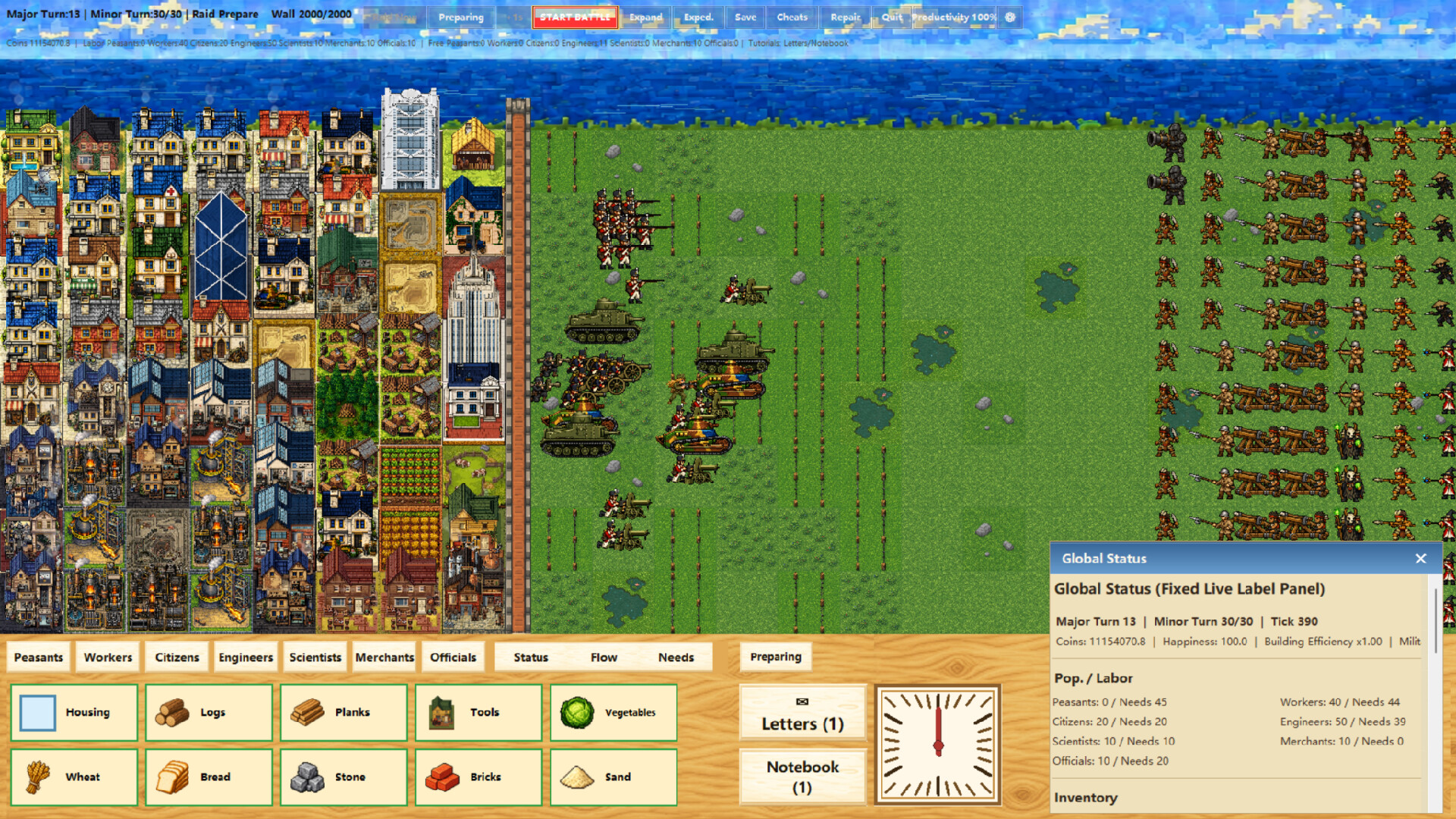 City and War screenshot 1