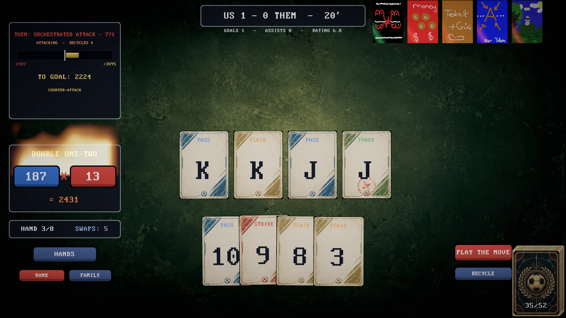 Cartagol: Football Card Career screenshot 1