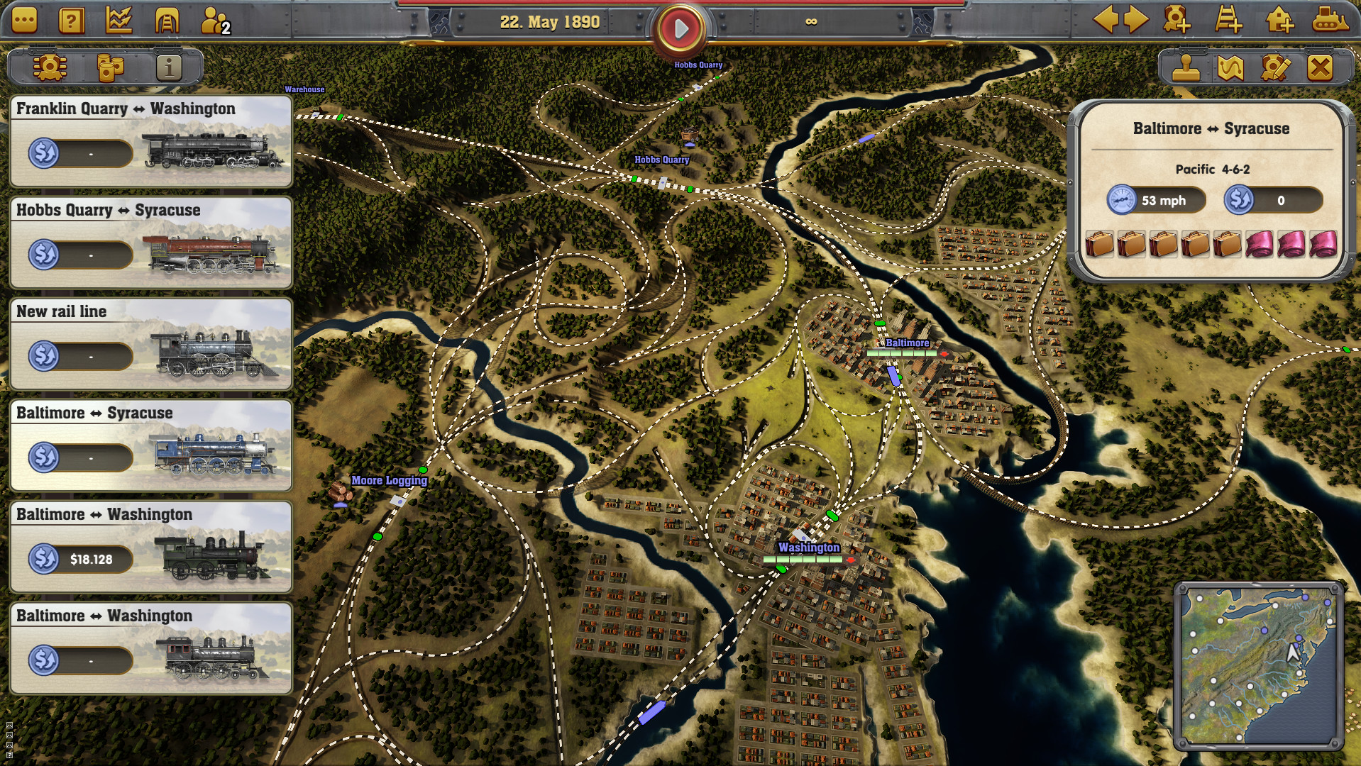 screenshot of Railway Empire 10