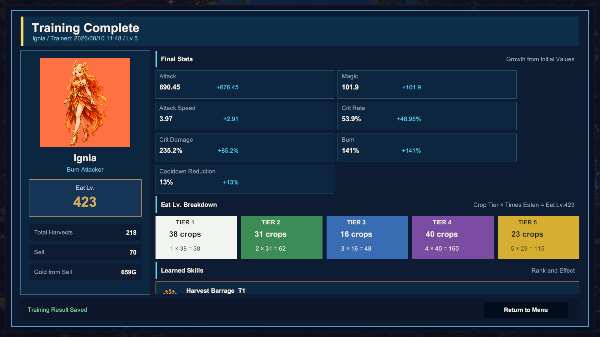 HARVEST ARCANA screenshot