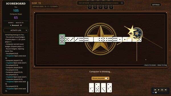 TEXAS DOMINOES Demo 스크린샷 2