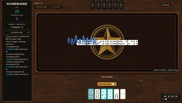 TEXAS DOMINOES Demo 스크린샷 3