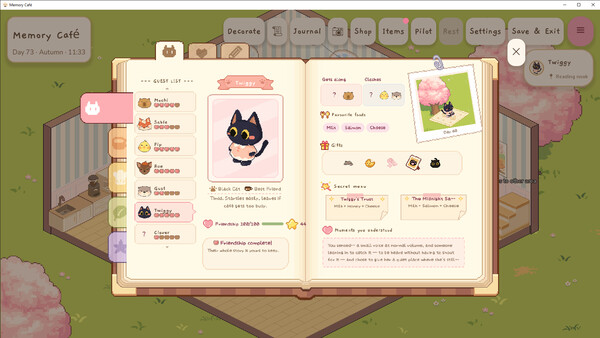 memory cafe Screenshot