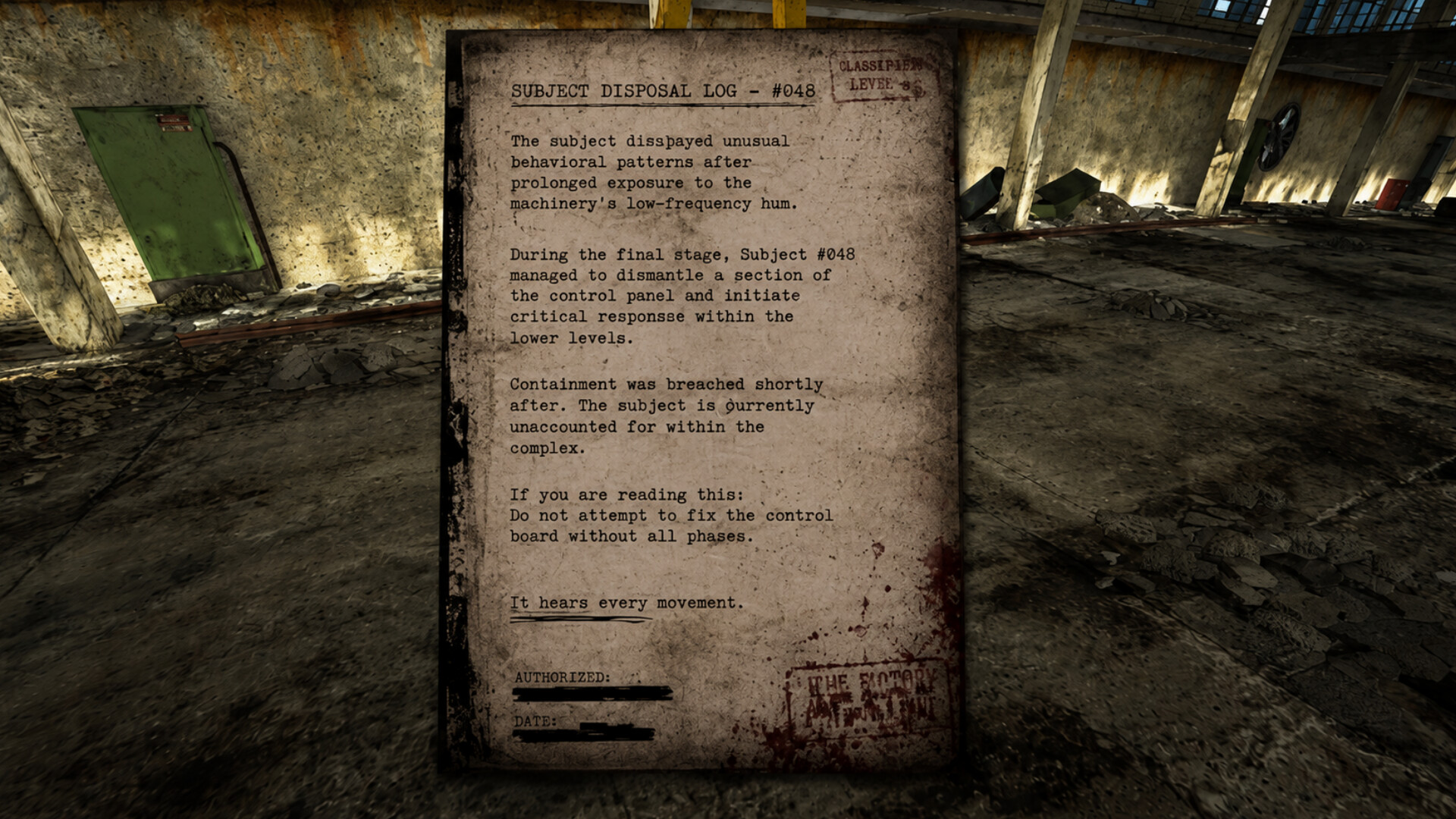 NULL FACTORY Survival Horror screenshot 5