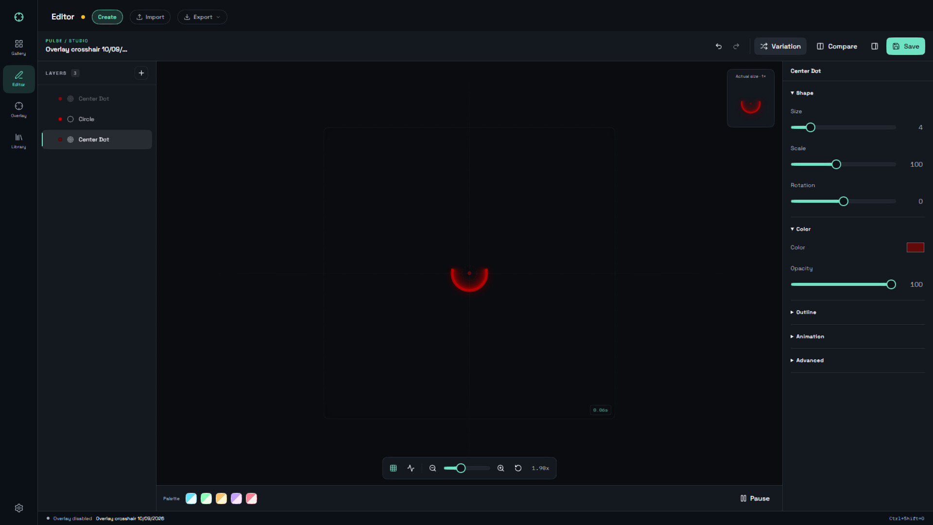 PulseCross - Crosshair Generator screenshot 2