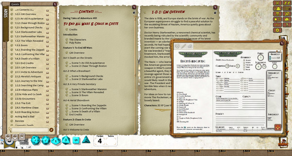 Fantasy Grounds - Daring Tales of Adventure #01 - To End All Wars & Chaos on Crete (Savage Worlds)