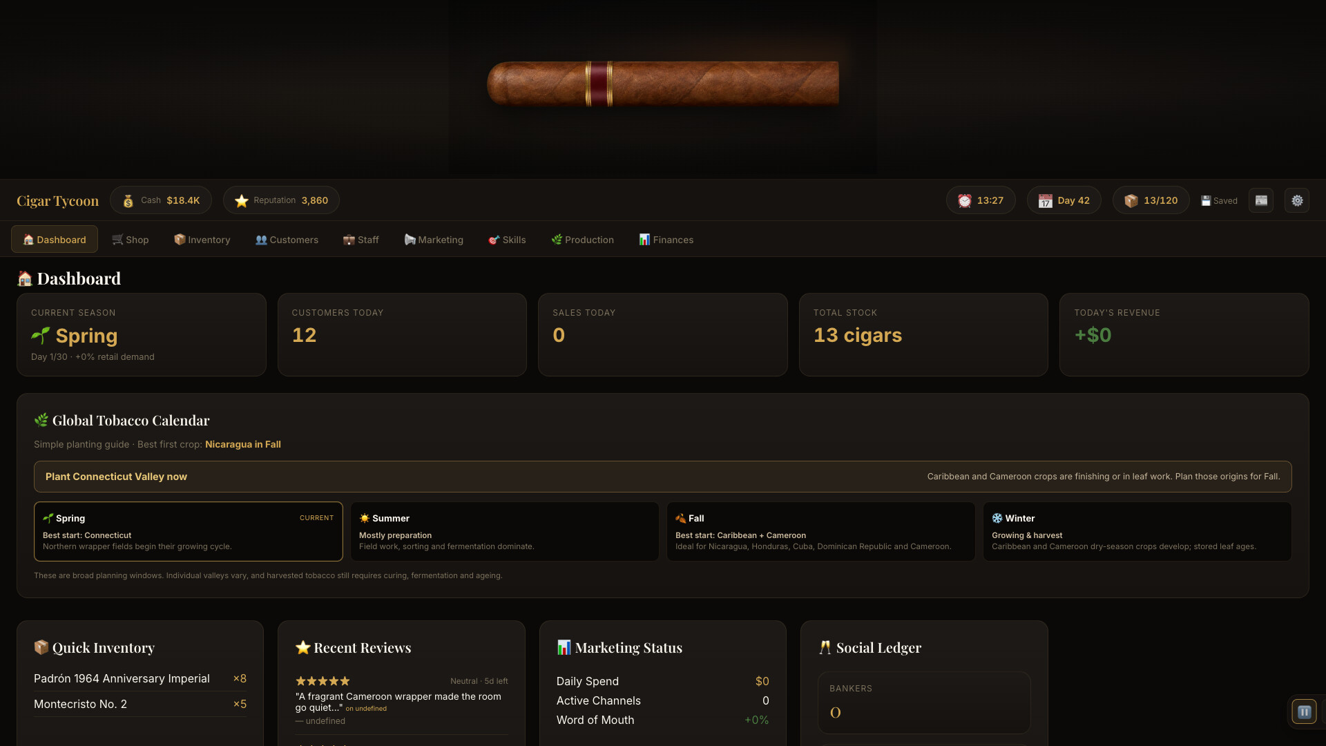 Cigar Tycoon screenshot 1