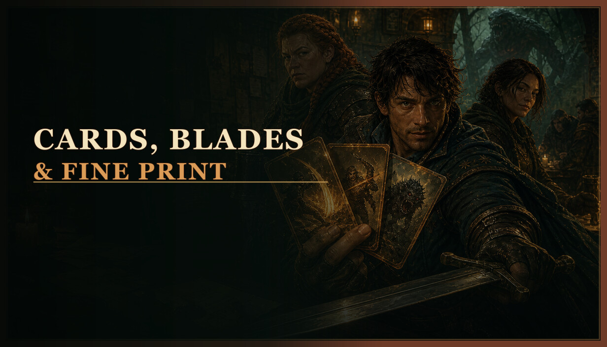 Cards, Blades & Fine Print cover art