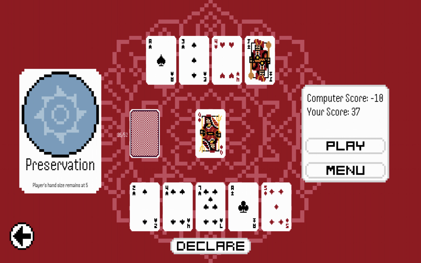 Declare screenshot